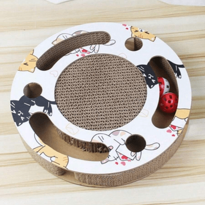 Grattoir Chat - PurrRoundScratcher™ - Chats Colorés - Famille Royal Chat