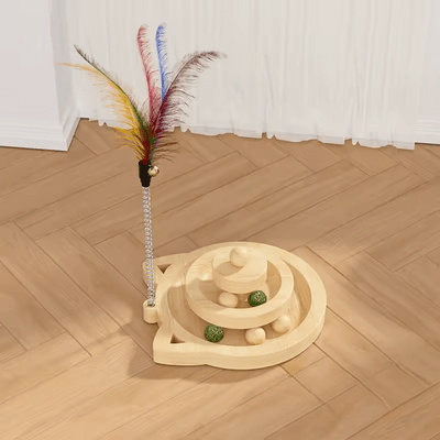 Jouet en Bois - SpinningCatToy™ - Chat - Famille Royal Chat